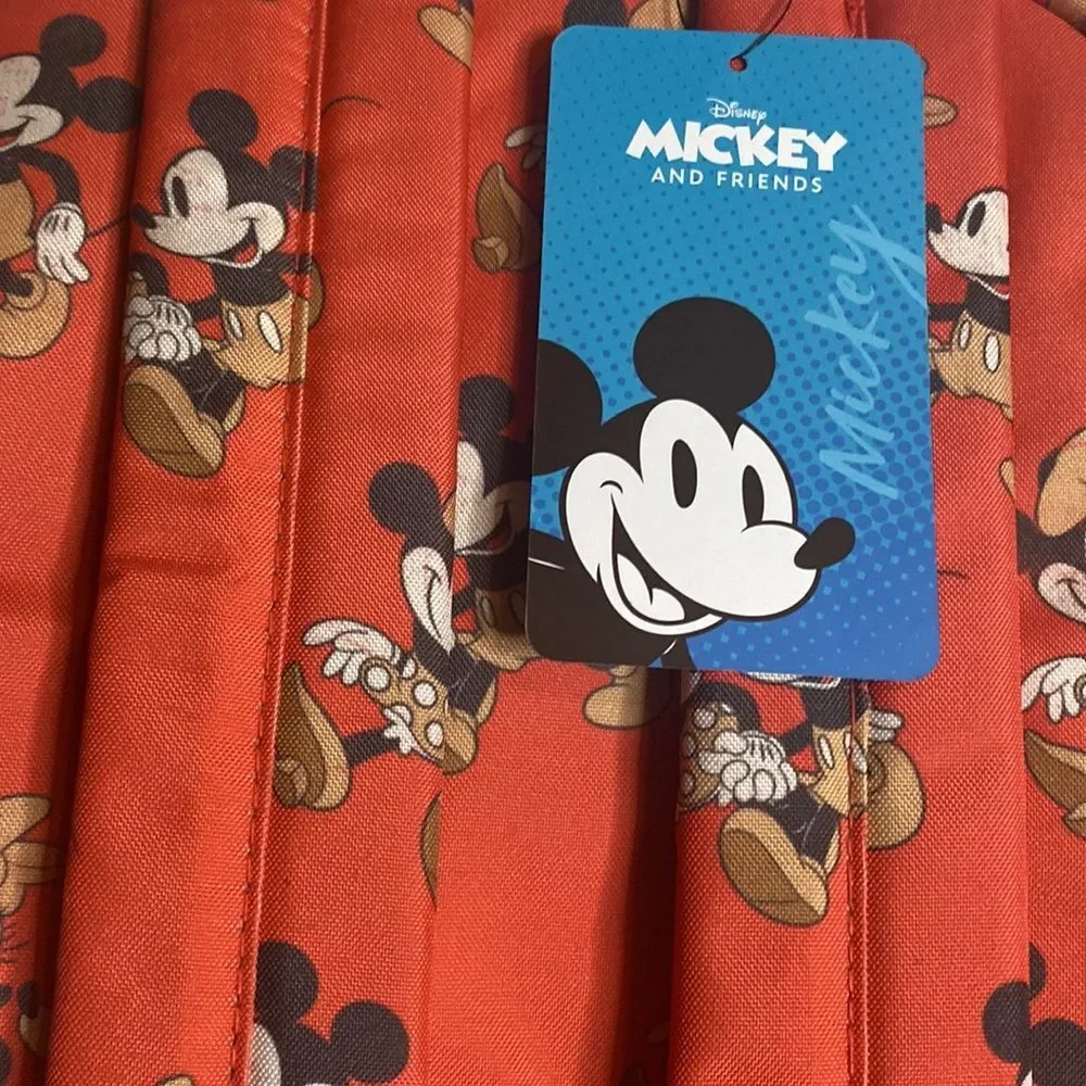 NWT Disney Mickey Mouse & Minnie Mouse print Coral Classic Backpack